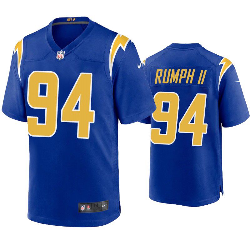 Men Los Angeles Chargers 94 Chris Rumph II Nike Royal Game NFL Jersey